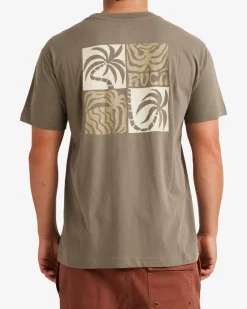 RVCA Tees / Tanks>FRONDS SHORT SLEEVE TEE
