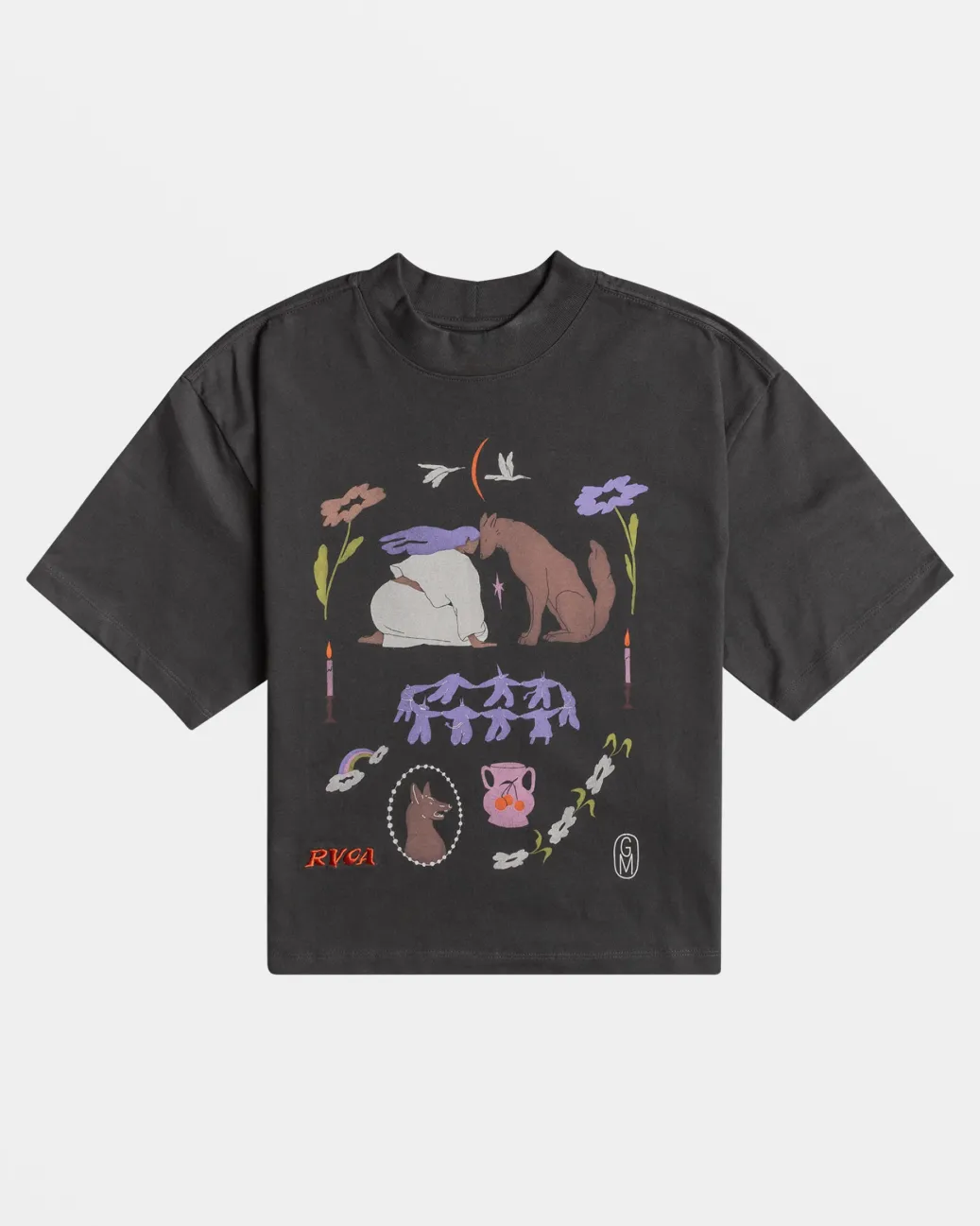 Women RVCA Tees / Tanks>GABRIELLE MONCEAUX KINNEY TEE