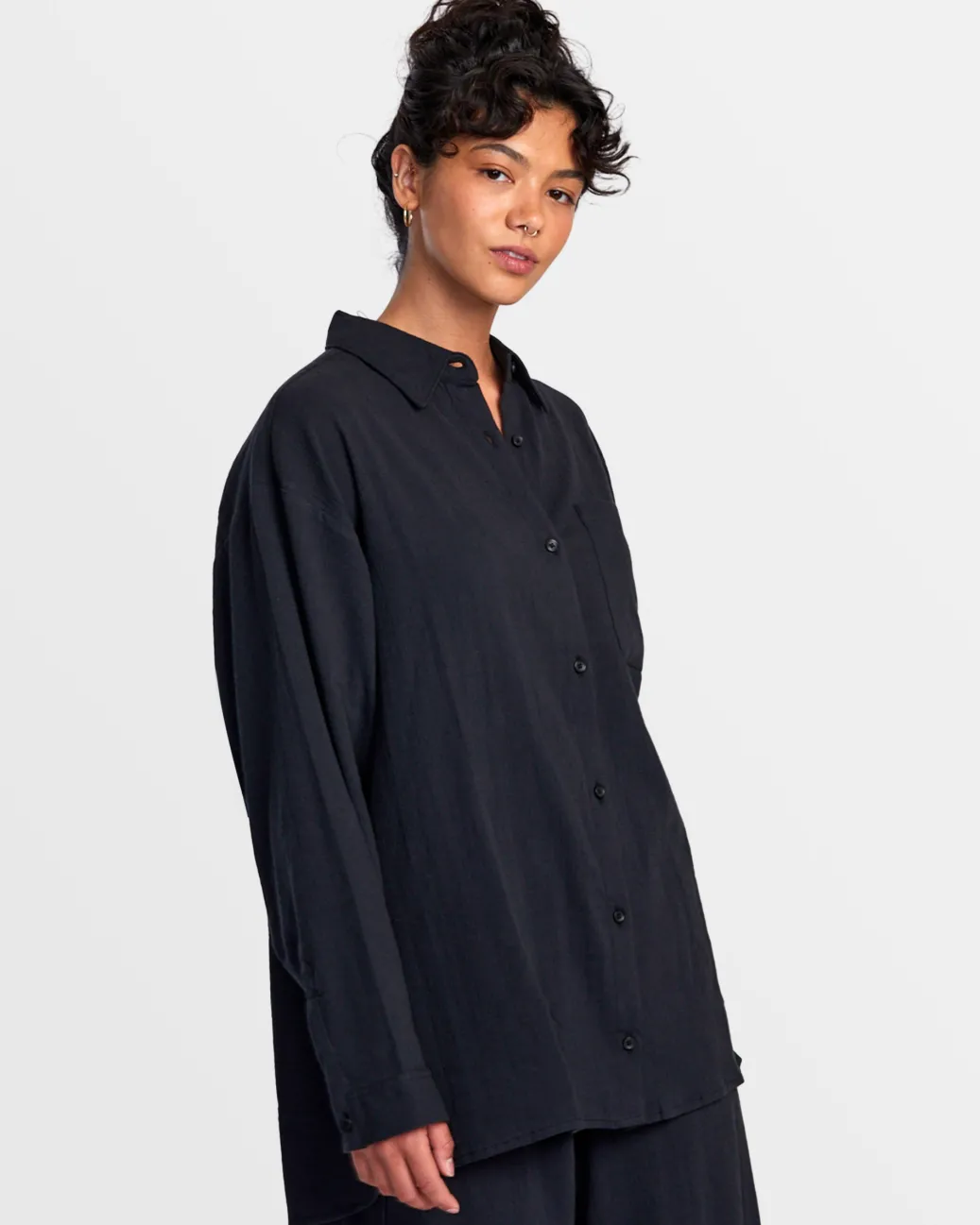 Women RVCA Cover Ups|Cover Ups>GIMME BEACH COVERUP SHIRT DRESS