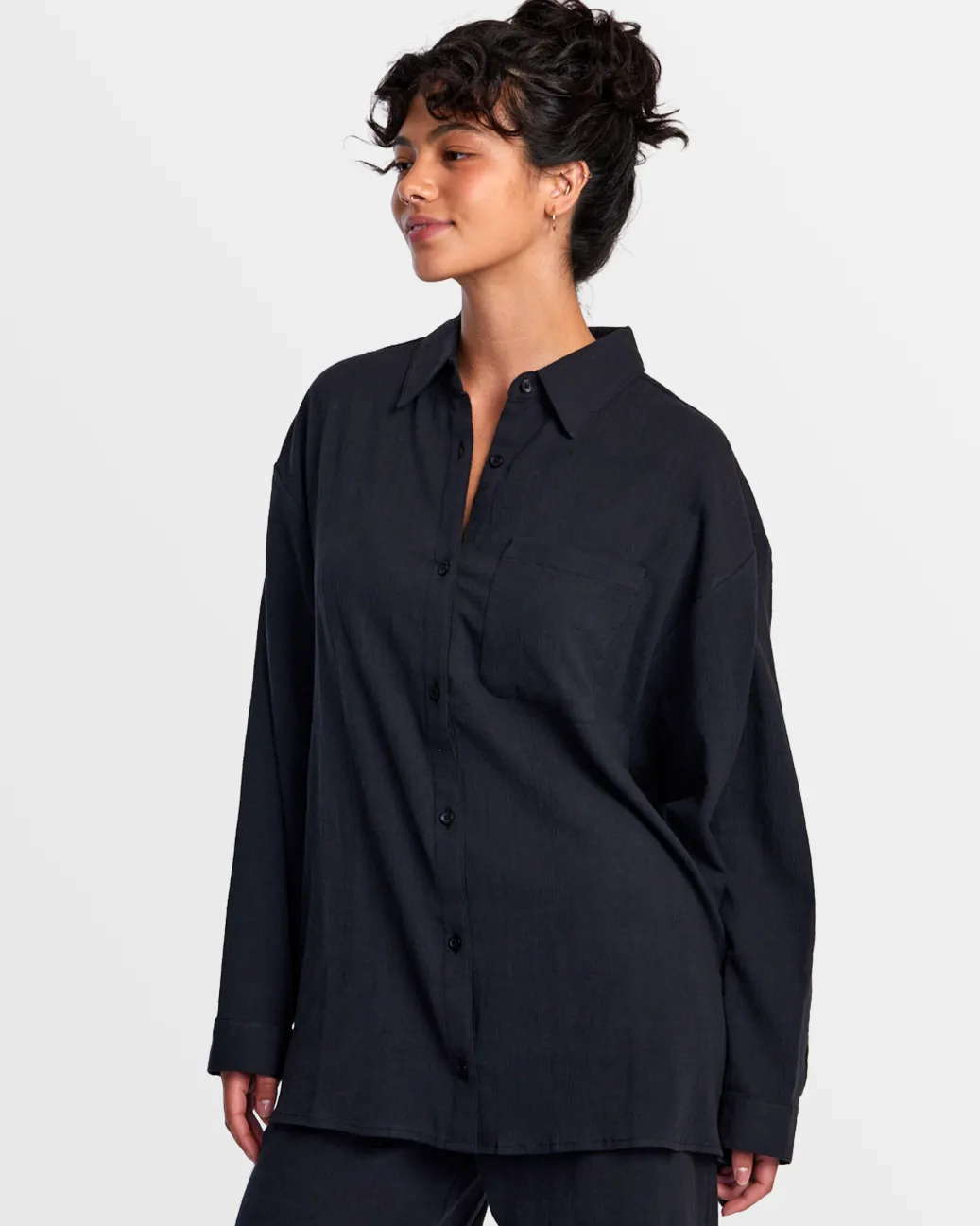 Women RVCA Cover Ups|Cover Ups>GIMME BEACH COVERUP SHIRT DRESS