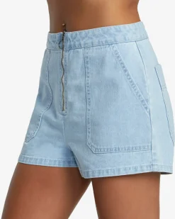 Women RVCA Denim>GOLDIE DENIM SHORTS