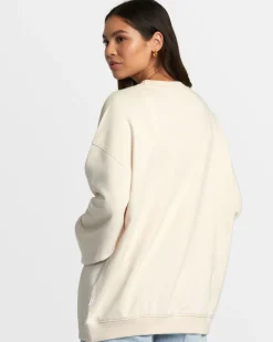Women RVCA Hoodies / Fleece>HAMILTON CREWNECK SWEATSHIRT