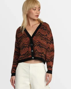 Women RVCA Sweaters>HAPPY HOUR CARDIGAN