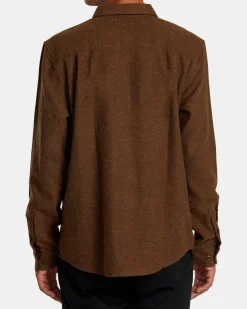 RVCA Shirts / Flannels>HARVEST NEPS LONG SLEEVE FLANNEL SHIRT
