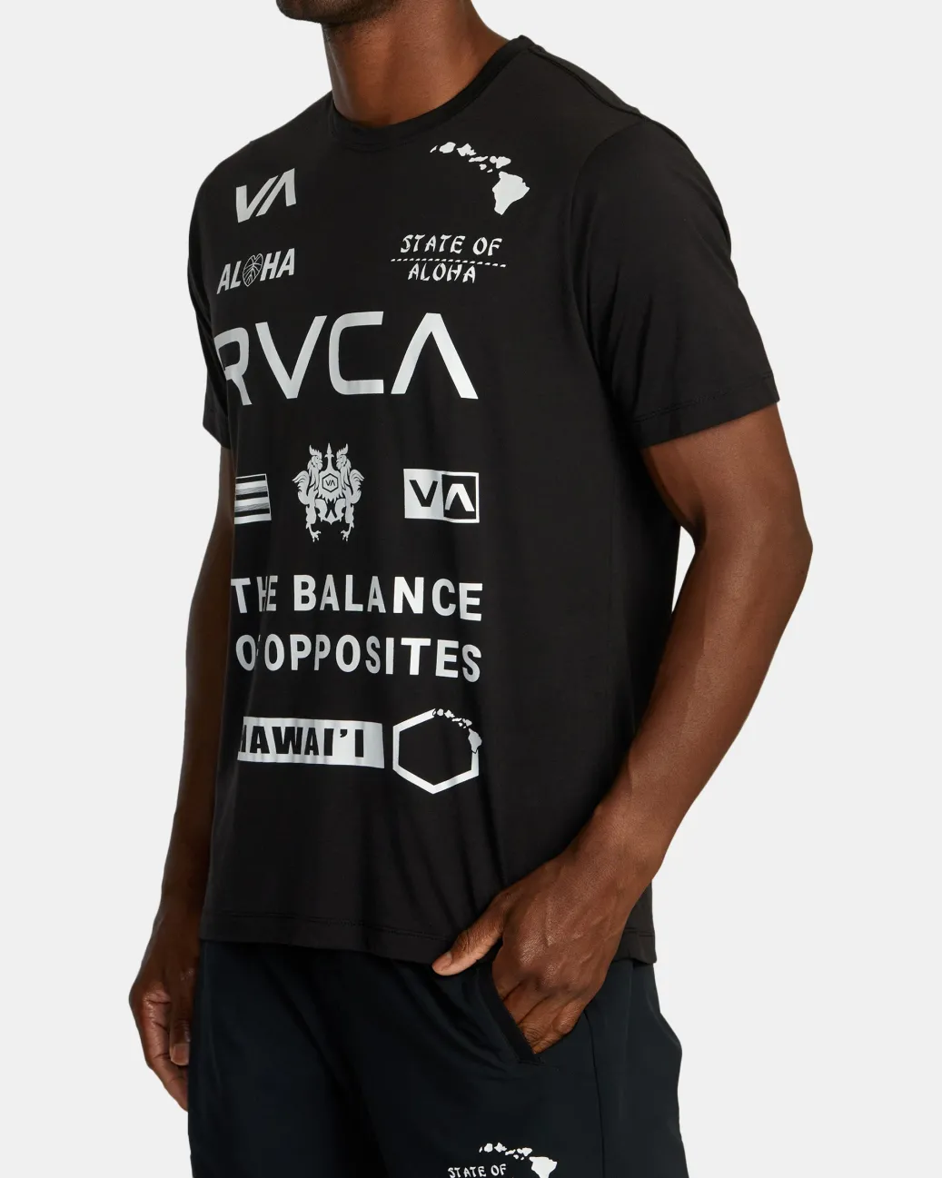 RVCA Workout Shirts|Tees / Tanks>HAWAII ALL BRAND SPORT TECH TEE
