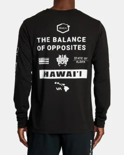 RVCA Workout Shirts|Tees / Tanks>HAWAII ALL BRAND SPORT TECH LONG SLEEVE TEE