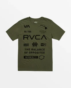 RVCA Workout Shirts|Tees / Tanks>HAWAII ALL BRAND SPORT TECH TEE