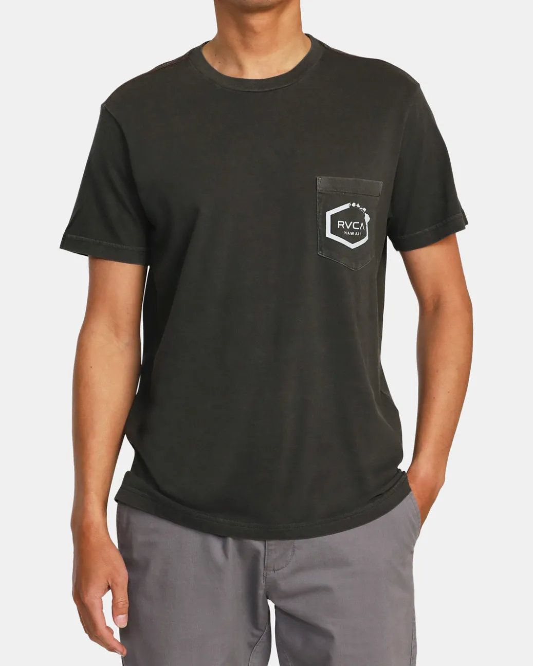 RVCA Tees / Tanks>HAWAII ISLAND HEX POCKET TEE