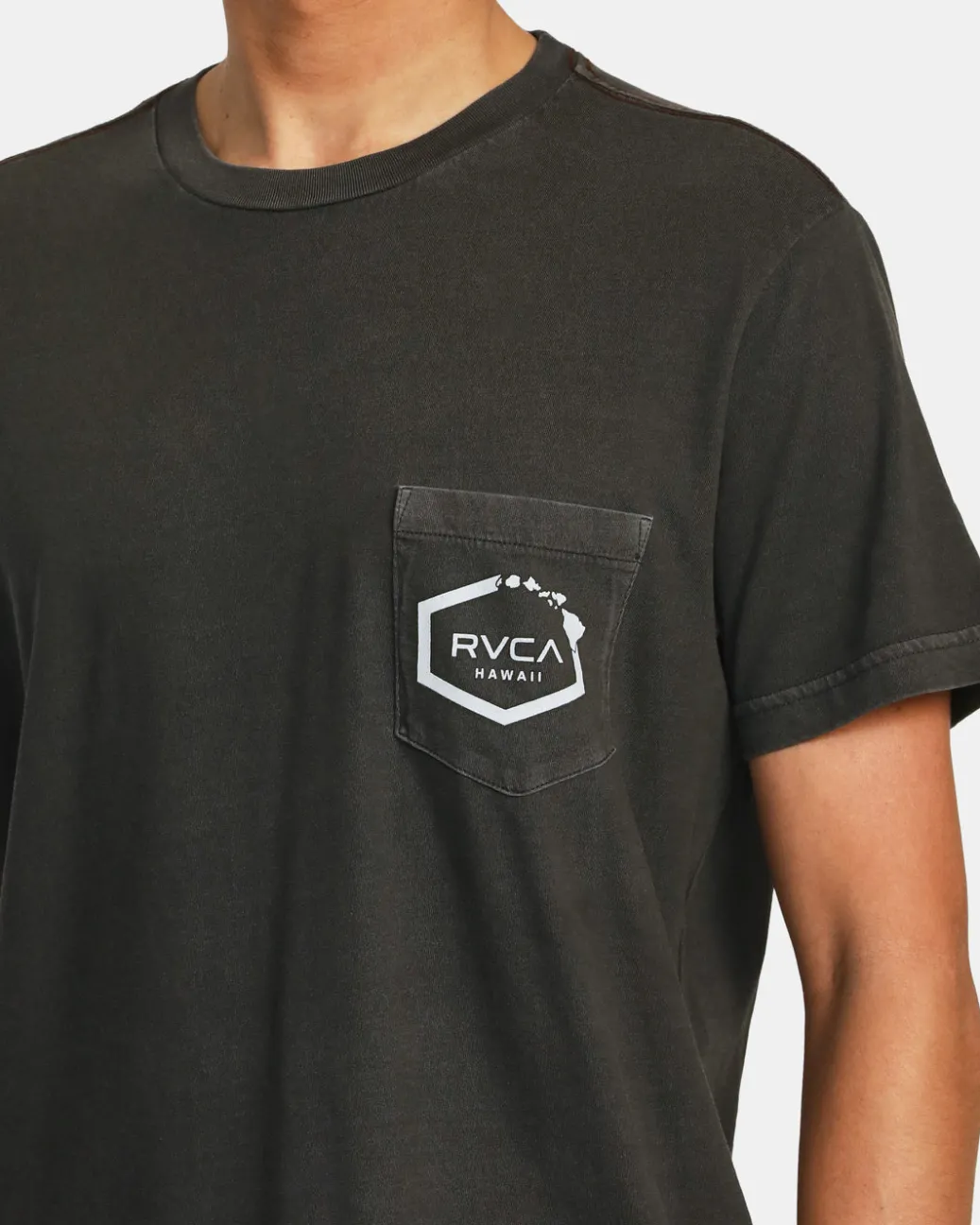 RVCA Tees / Tanks>HAWAII ISLAND HEX POCKET TEE
