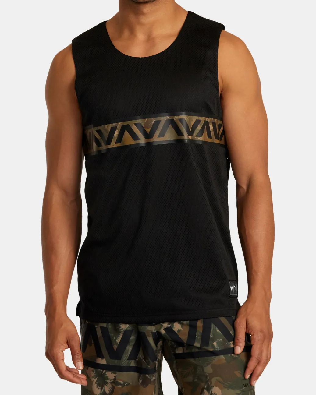 RVCA Tees / Tanks>HAWAII TARO MESH TANK TOP