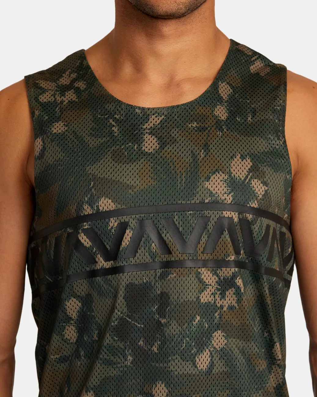 RVCA Tees / Tanks>HAWAII TARO MESH TANK TOP