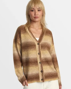 Women RVCA Sweaters>HERE WE ARE CARDIGAN SWEATER