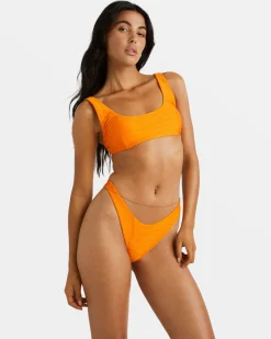 Women RVCA Bikini Tops|Bikini Tops>HORIZON SCOOPED BRALETTE BIKINI TOP