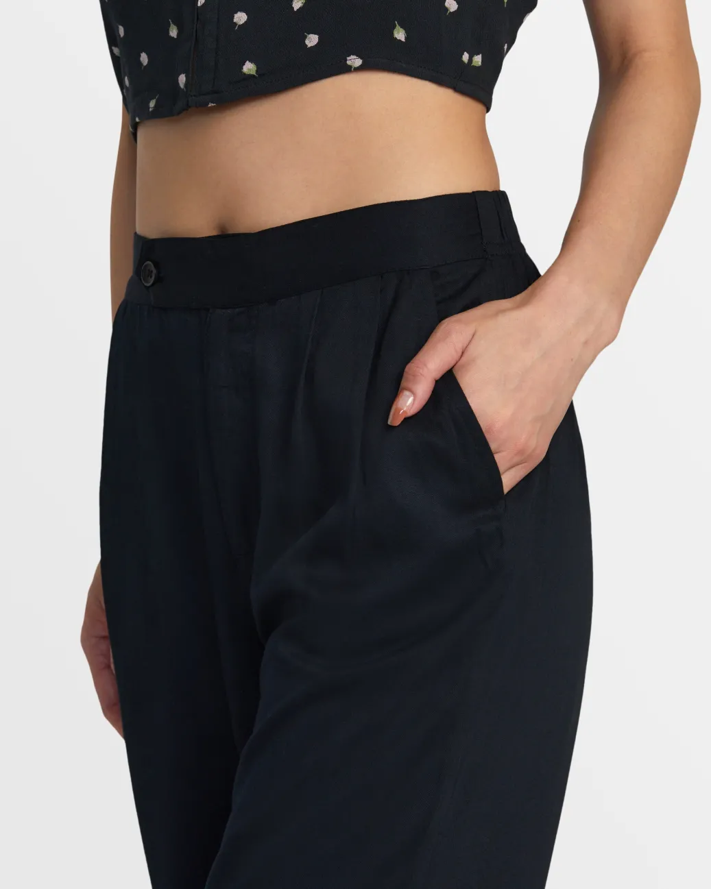 Women RVCA Pants>HUDSON WIDE LEG PANTS