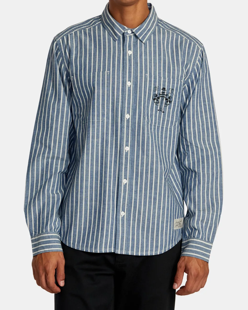RVCA Shirts / Flannels>INVISIBLE MAN LONG SLEEVE SHIRT