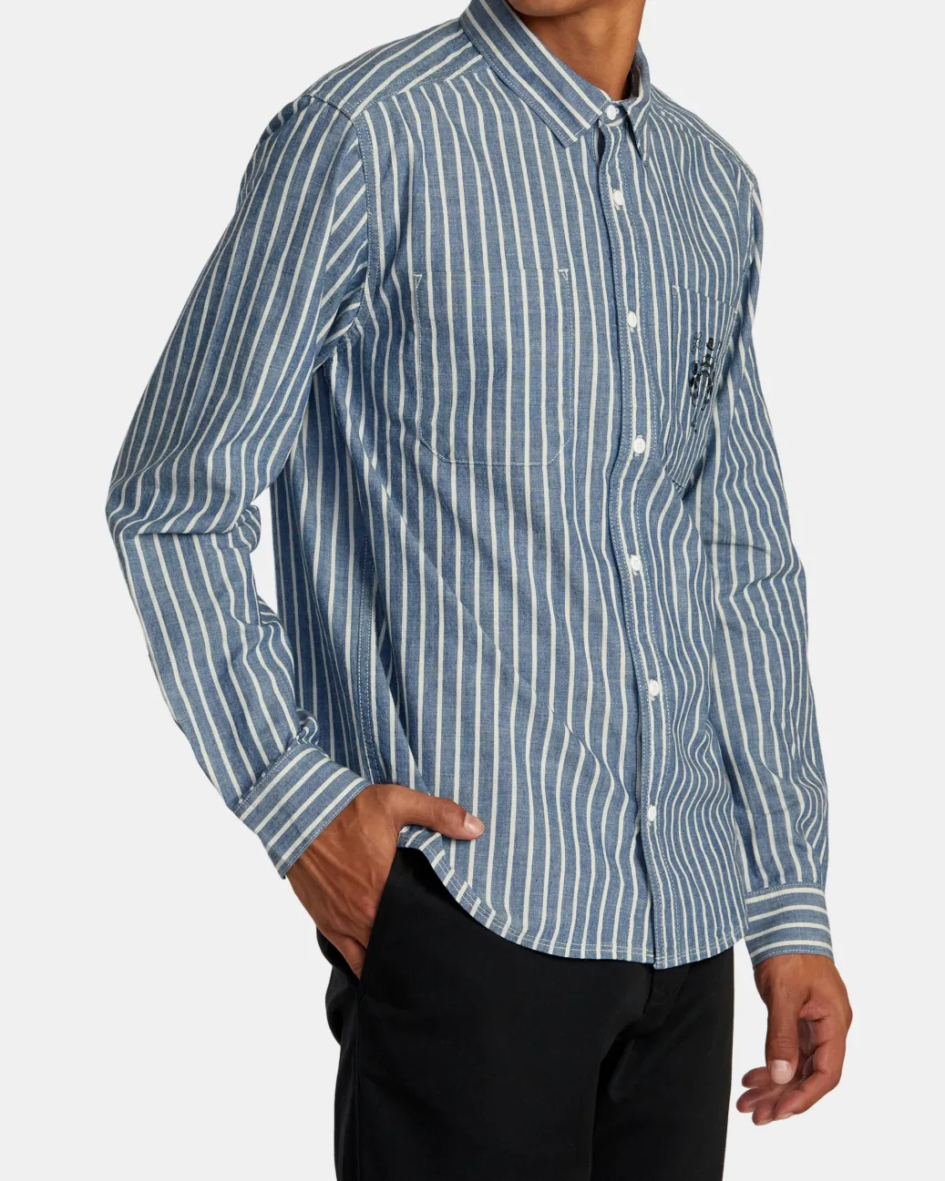 RVCA Shirts / Flannels>INVISIBLE MAN LONG SLEEVE SHIRT