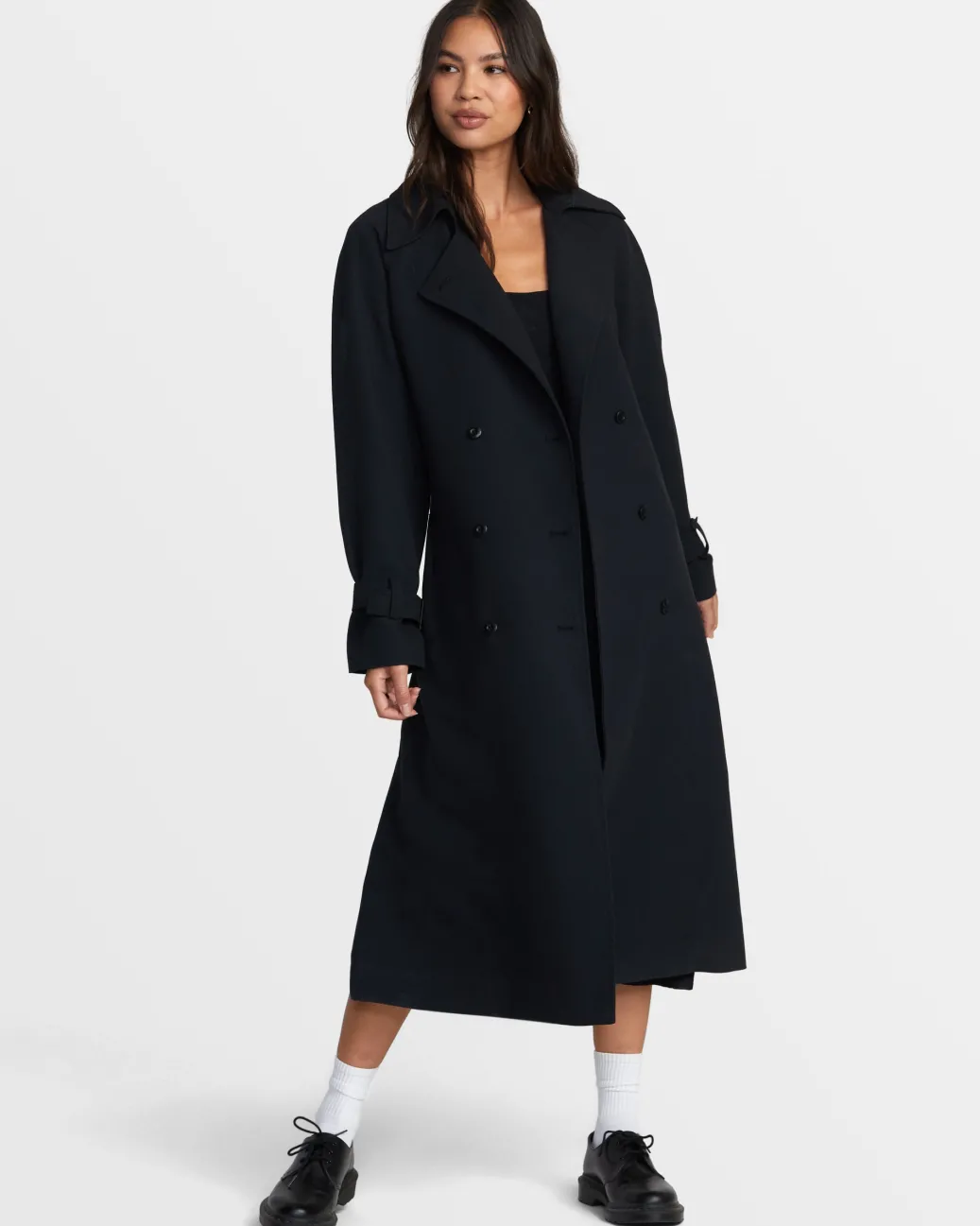 Women RVCA Jackets>INVISIBLE MAN TRENCH COAT