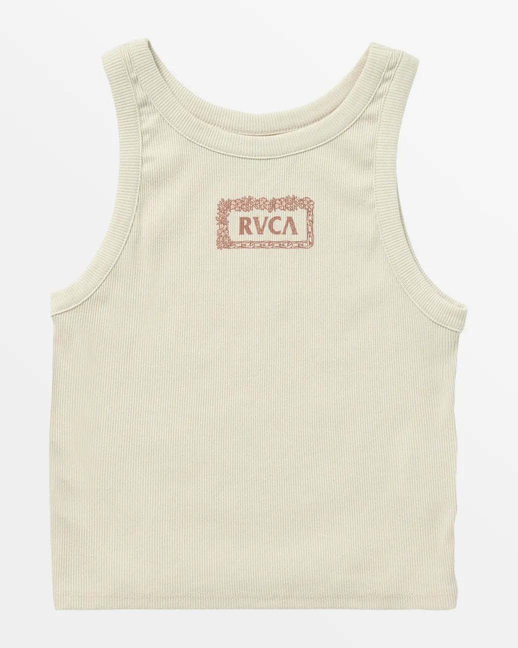 Women RVCA Tees / Tanks>ISLAND LEI CROPPED TANK TOP