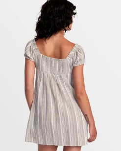 Women RVCA Dresses / Rompers>LEILAH STRIPED MINI DRESS