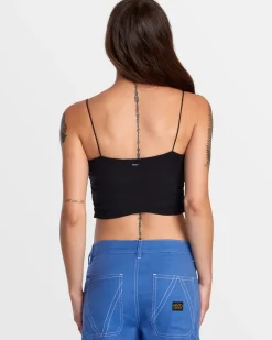 Women RVCA Tops>LEXI WIDE RIB FITTED TANK TOP