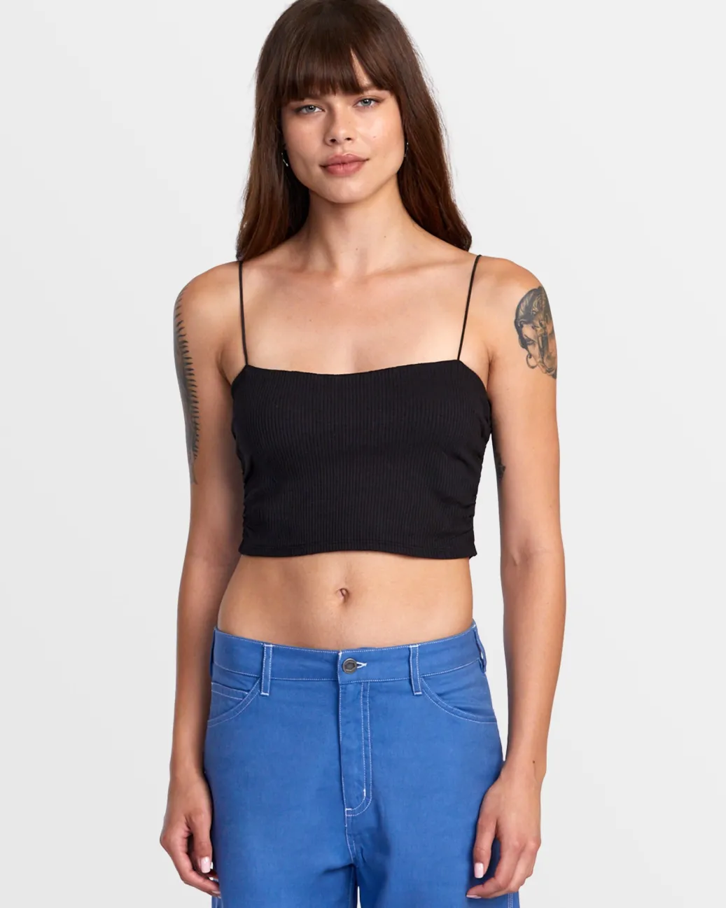 Women RVCA Tops>LEXI WIDE RIB FITTED TANK TOP