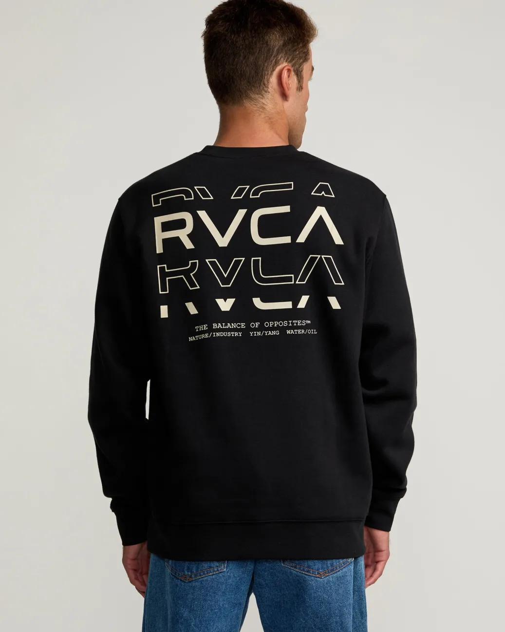 RVCA Hoodies / Sweatshirts|Shirts / Flannels>LOGO SHATTER CREW SWEATSHIRT
