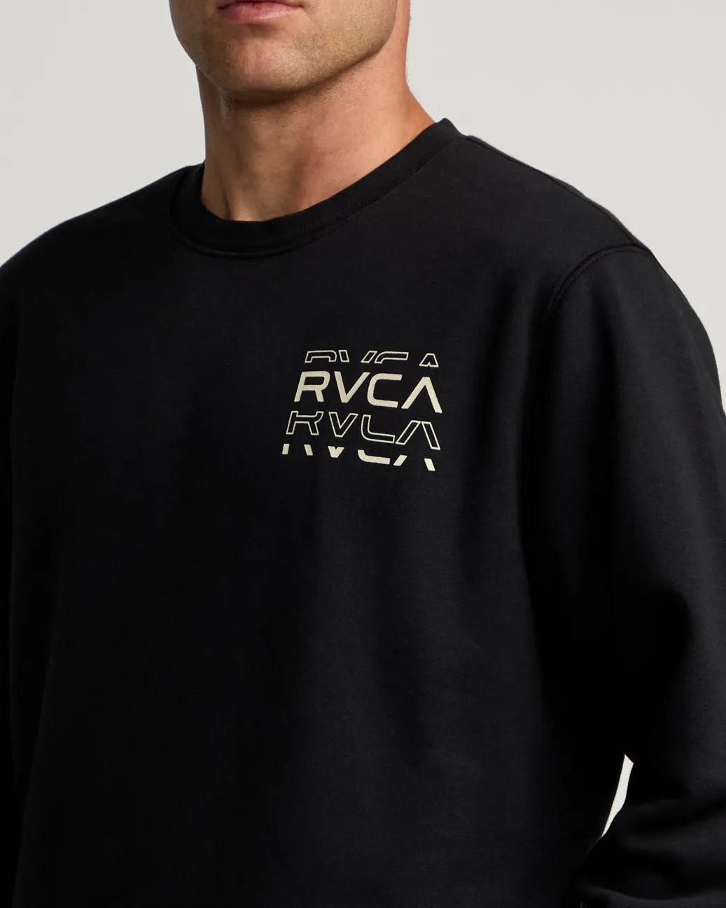 RVCA Hoodies / Sweatshirts|Shirts / Flannels>LOGO SHATTER CREW SWEATSHIRT