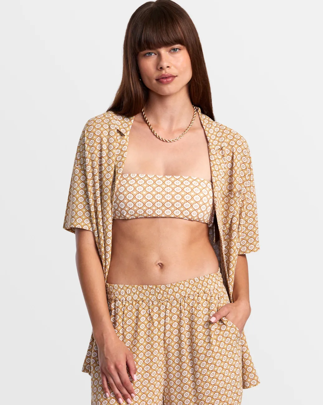 Women RVCA Cover Ups|Cover Ups>LUNA COVERUP TOP