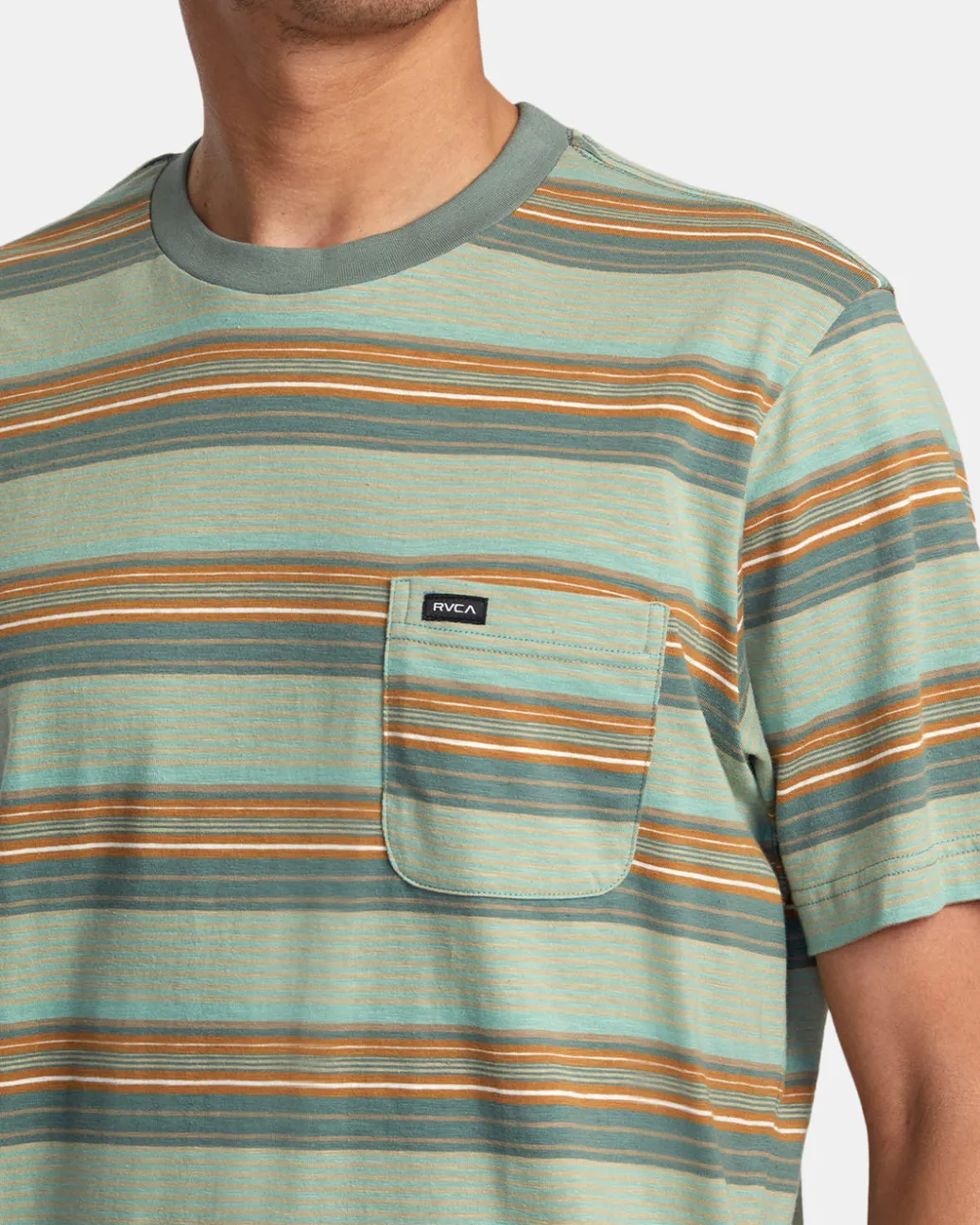 RVCA Tees / Tanks>MAGNOLIA CREW SHORT SLEEVE KNIT