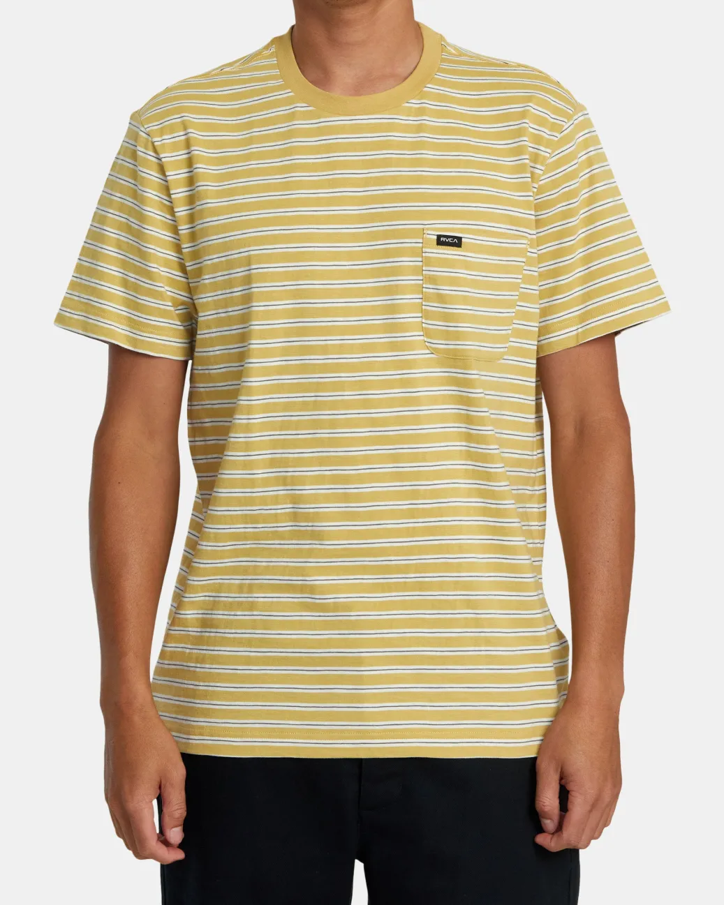 RVCA Tees / Tanks>MAGNOLIA CREW SHORT SLEEVE KNIT