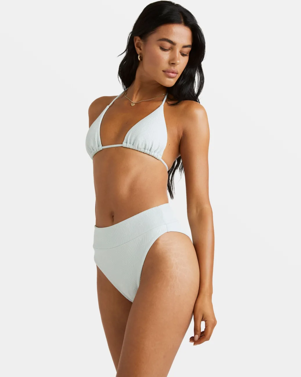 Women RVCA Bikini Bottoms|Bikini Bottoms>MAISEY HIGH RISE CHEEKY BIKINI BOTTOMS