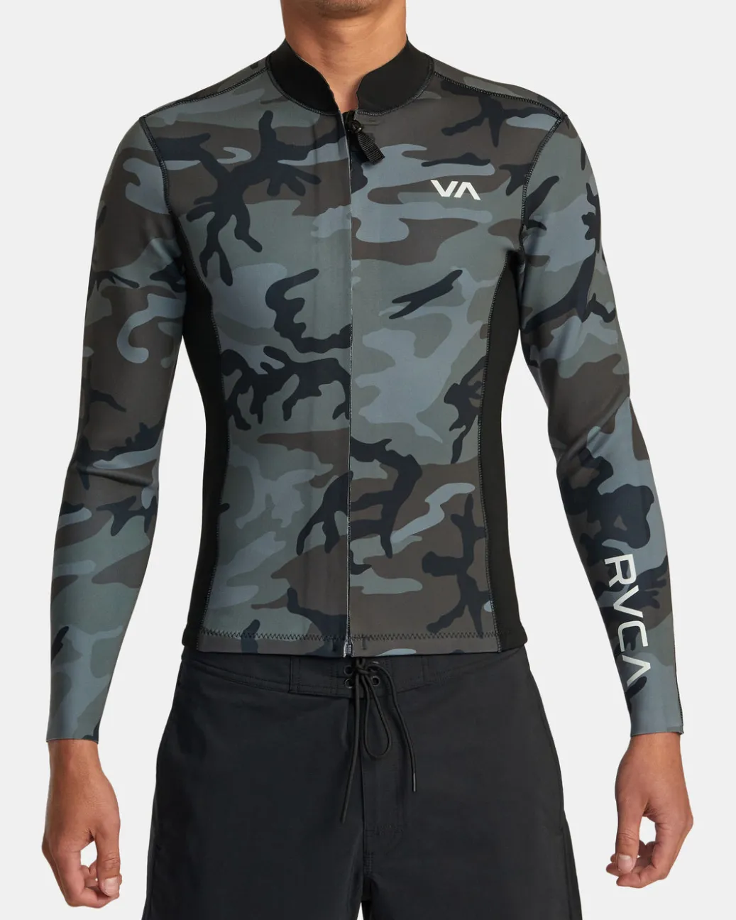 RVCA Neoprene Tops>2MM BALANCE FRONT ZIP WETSUIT JACKET