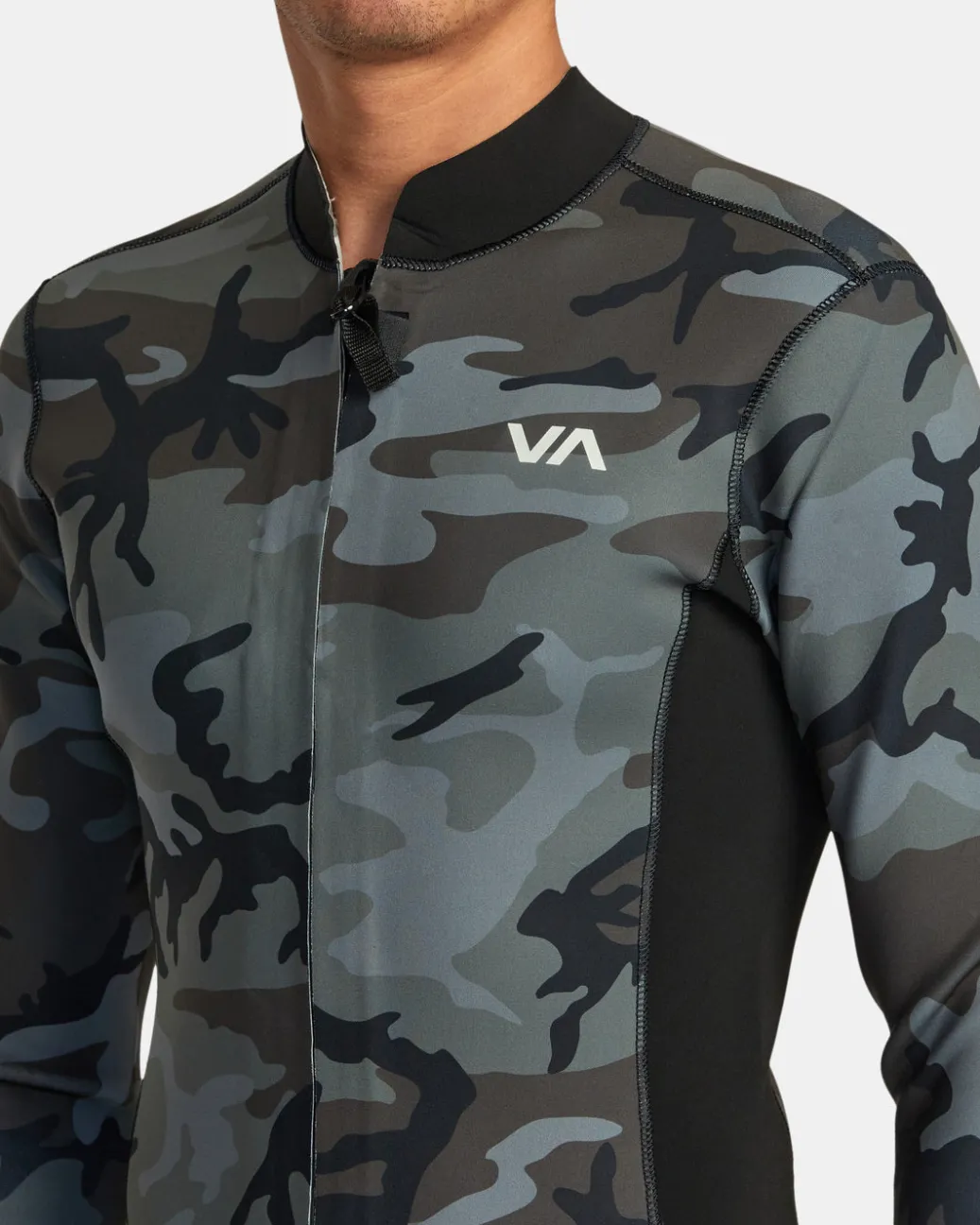 RVCA Neoprene Tops>2MM BALANCE FRONT ZIP WETSUIT JACKET