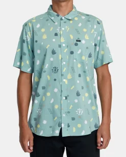 RVCA Shirts / Flannels>MORNING GLORY SHORT SLEEVE SHIRT
