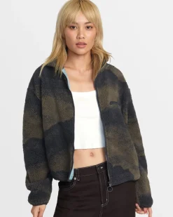 Women RVCA Jackets>OH HUSH SHERPA JACKET