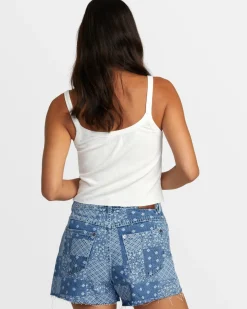 Women RVCA Denim>PACIFIC DENIM SHORTS