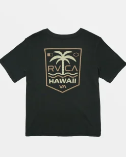 Women RVCA Tees / Tanks>PALM SHIELD TEE