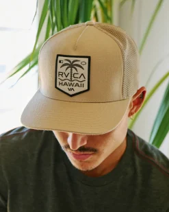 RVCA Hats / Beanies>PALM SHIELD TRUCKER HAT