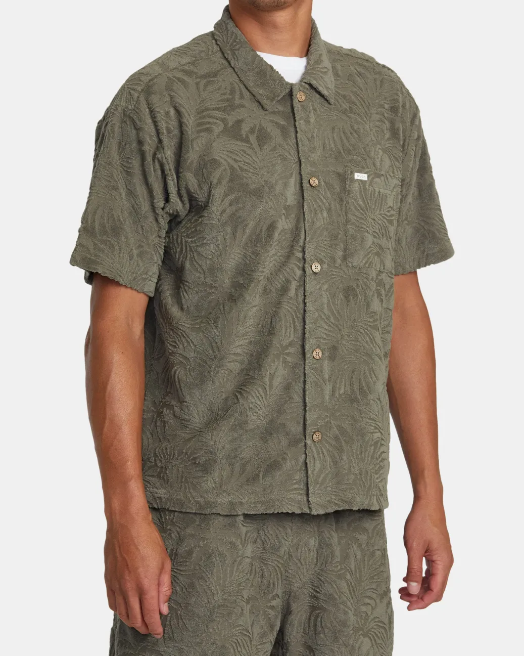 RVCA Shirts / Flannels>PALMS DOWN SHORT SLEEVE SHIRT