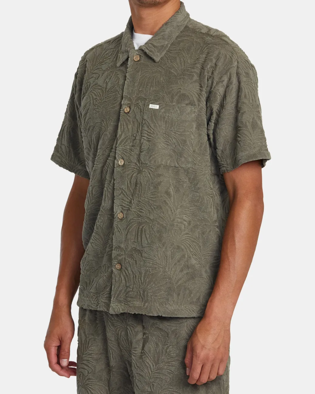 RVCA Shirts / Flannels>PALMS DOWN SHORT SLEEVE SHIRT