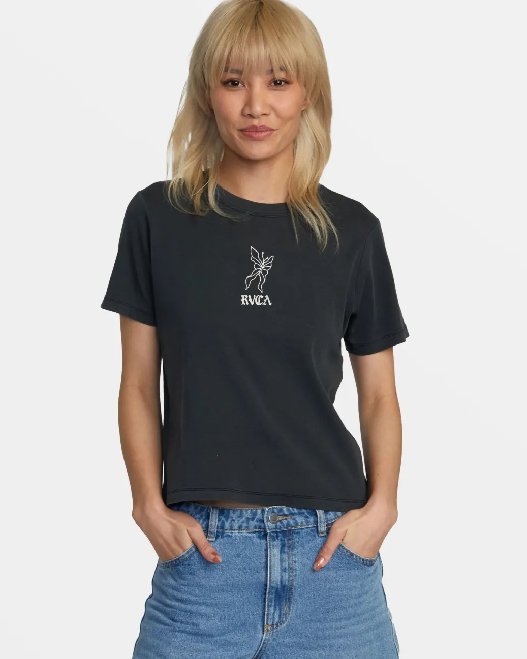 Women RVCA Tees / Tanks>PIXIE DAILY TEE