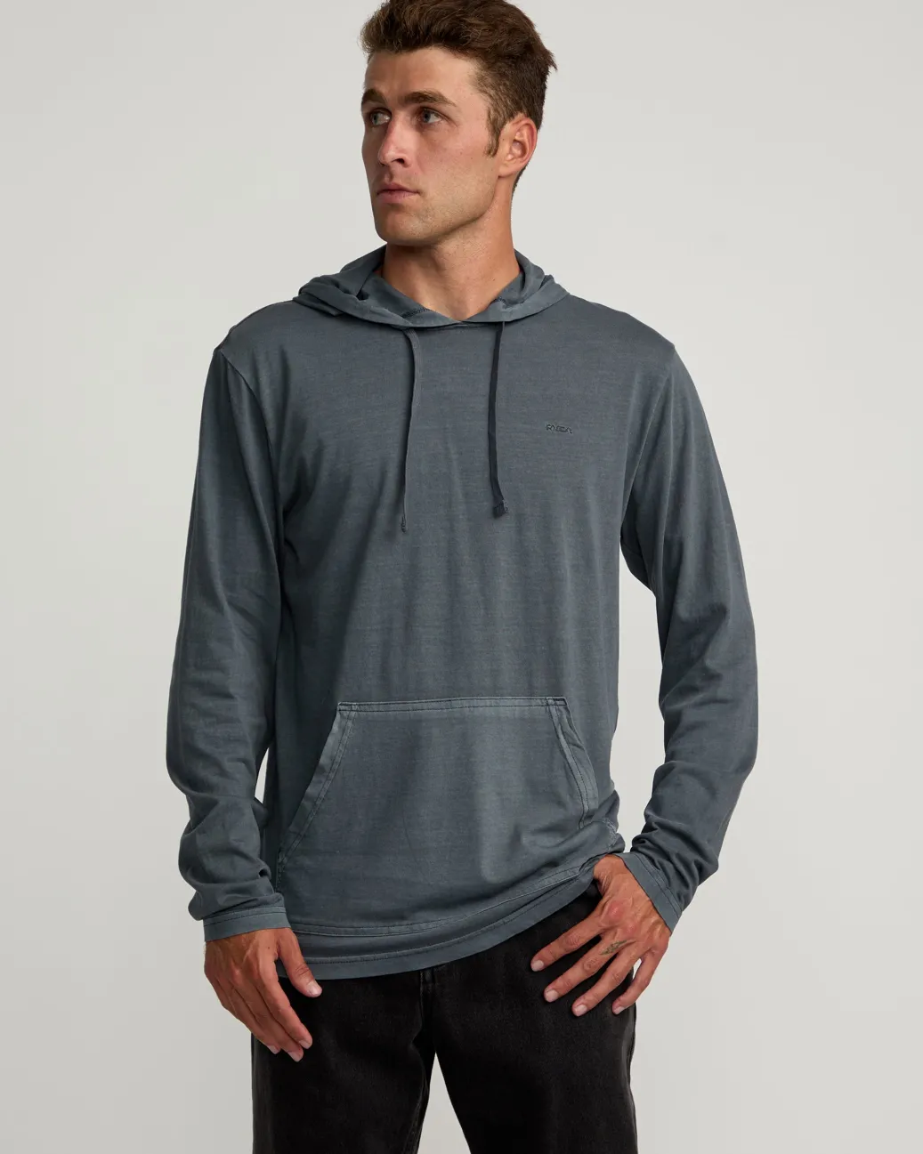 RVCA Hoodies / Sweatshirts>PTC PIGMENT HOODED LONG SLEEVE TEE