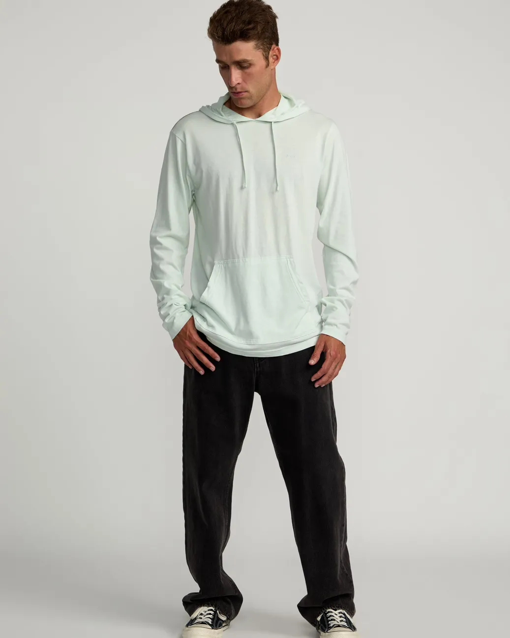 RVCA Hoodies / Sweatshirts>PTC PIGMENT HOODED LONG SLEEVE TEE