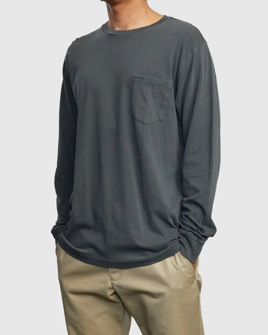 RVCA Tees / Tanks>PTC PIGMENT LONG SLEEVE TEE