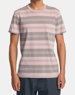 RVCA Tees / Tanks>PTC STRIPE SHORT SLEEVE KNIT