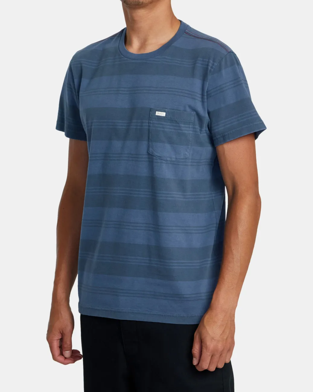 RVCA Tees / Tanks>PTC STRIPE SHORT SLEEVE KNIT