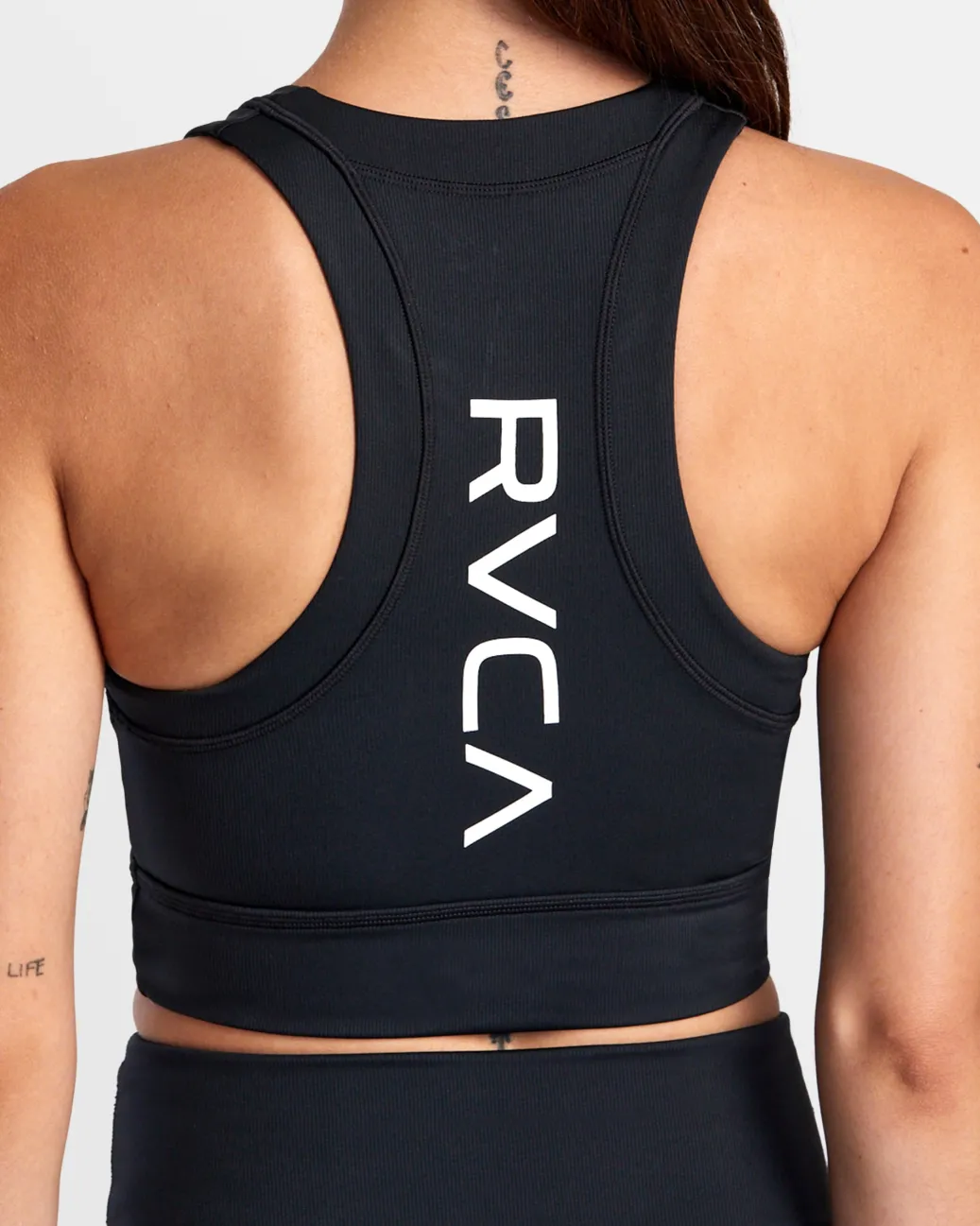 Women RVCA Workout Tops|Sport Bras>RIBBED FITTED TANK TOP