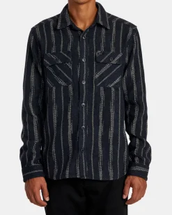 RVCA Shirts / Flannels>BLANKET LONG SLEEVE SHIRT