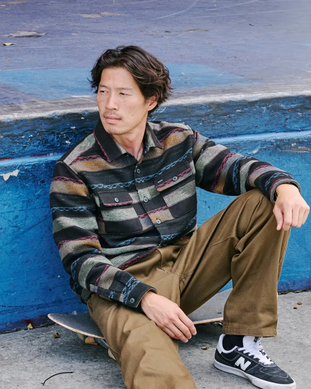 RVCA Shirts / Flannels>BLANKET LONG SLEEVE SHIRT