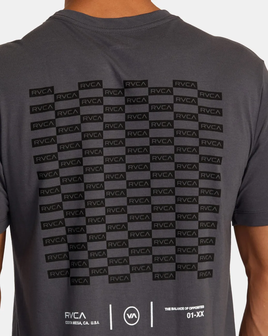 RVCA Workout Shirts|Tees / Tanks>CHECK BOX SHORT SLEEVE TEE